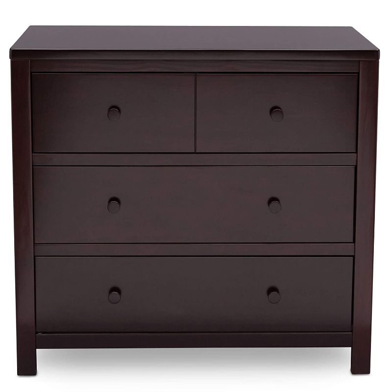 Photo 1 of Delta Children Wood Unisex Nursery 3 Drawer Single Dresser - Dark Chocolate Brown
PREVIOUSLY OPENED