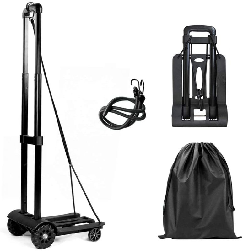Photo 1 of *PREVIOUSLY USED*
Folding Hand Truck,2 Wheels Hand Cart 110lbs Heavy Duty Utility Cart, Lightweight Collapsible Portable Fold Up Dolly for Luggage, Personal, Travel, Moving and Office Use
