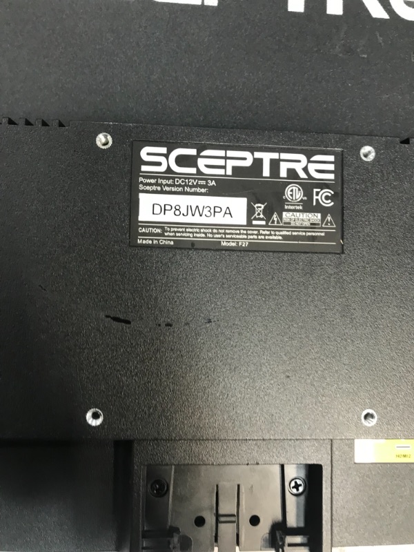 Photo 4 of Sceptre E275W-19203R 27" Ultra Thin 1080P LED Monitor 2X HDMI VGA Build-In Speakers, Metallic Black 2018