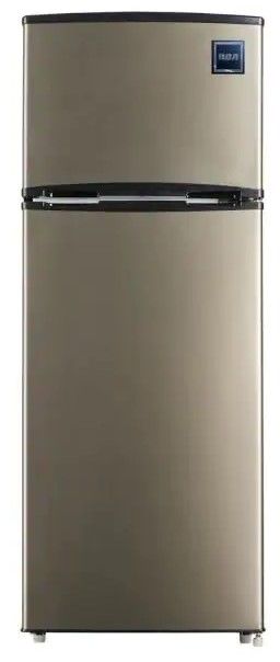 Photo 1 of PARTS ONLY *** RCA 7.5 cu. ft. Refrigerator with Top Freezer in Stainless Look