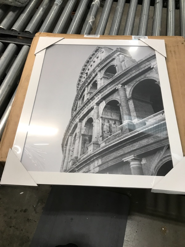 Photo 1 of 26.5x 24.5 coliseum Poster Frame in White - Composite Wood with Polished Plexiglass - Horizontal and Vertical Formats for Wall with Included Hanging Hardware
