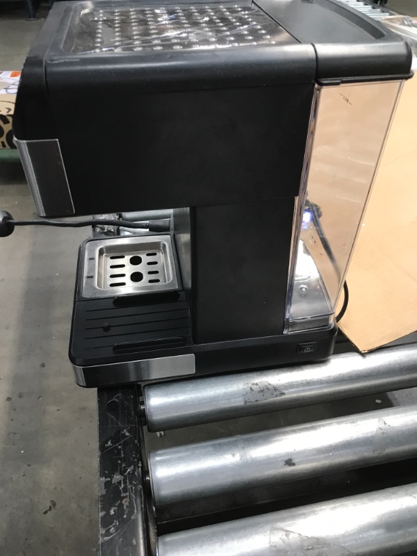 Photo 1 of Chefman 6-in-1 Stainless Steel 15-Bar Pump Espresso Machine