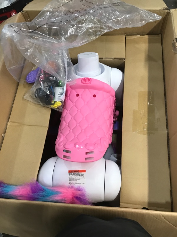 Photo 1 of **** NOT TESTED****Kid Trax Toddler/Kids Rideamal Unicorn 12 Volt Ride on Toy, Max Rider Weight of 70lbs, Interactive, Responds with Movement, Lights, and Sound, Accesso
