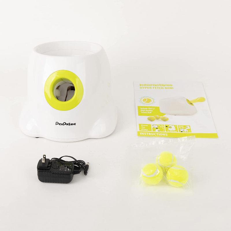 Photo 1 of ***PARTS ONLY PetPrime Dog Automatic Ball Launcher Dog Interactive Toy Dog Fetch Toy Pet Ball Thrower Throwing Game 3 Tennis Balls Tennis Ball Launcher for Dogs Included Launch Distance 10ft 20ft 30ft
