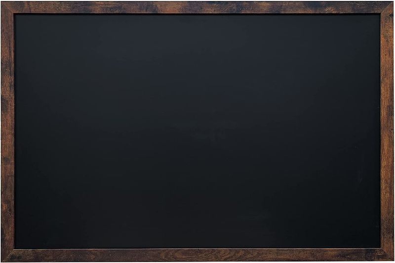 Photo 1 of Loddie Doddie Magnetic Chalkboard - 24" x 36" Magnetic Large Chalkboard for Wall Decor - Easy to Erase Chalkboard Rustic Frame for Kitchen