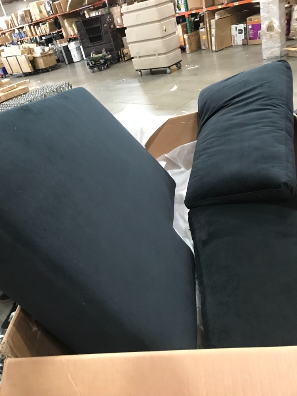 Photo 2 of 4pc Crowningshield Contemporary Chaise Sectional BLUE  - Christopher Knight Home ******INCOMPLETE SET BOX 3 OF 3 ONLY