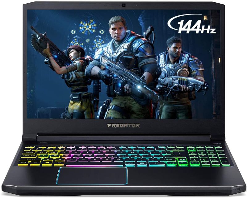 Photo 1 of Acer Predator Helios 300 Gaming Laptop, Intel Core i7-9750H, GeForce GTX 1660 Ti, 15.6" Full HD 144Hz Display, 3ms Response Time, 16GB DDR4, 512GB PCIe NVMe SSD, RGB Backlit Keyboard, PH315-52-710B TESTED AND FUNCTIONS