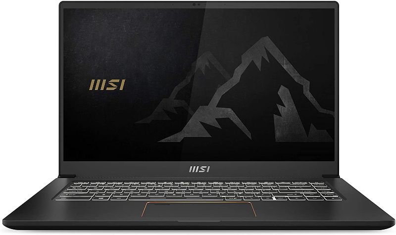 Photo 1 of MSI Summit E15 Professional Laptop: 15" IPS-Level Touch Screen, Intel core i7-1185G7, NVIDIA GeForce GTX 1650 Ti (Max-Q), 16GB RAM, 1TB NVMe SSD, Win10 PRO, Ink Black (A11SCS-208) TESTED AND FUNCTIONS