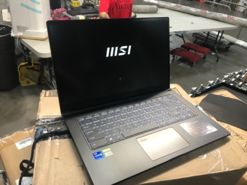 Photo 3 of MSI Summit E15 Professional Laptop: 15" IPS-Level Touch Screen, Intel core i7-1185G7, NVIDIA GeForce GTX 1650 Ti (Max-Q), 16GB RAM, 1TB NVMe SSD, Win10 PRO, Ink Black (A11SCS-208) TESTED AND FUNCTIONS