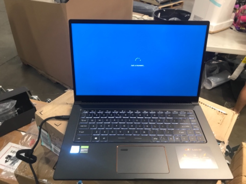 Photo 2 of MSI Summit E15 Professional Laptop: 15" IPS-Level Touch Screen, Intel core i7-1185G7, NVIDIA GeForce GTX 1650 Ti (Max-Q), 16GB RAM, 1TB NVMe SSD, Win10 PRO, Ink Black (A11SCS-208) TESTED AND FUNCTIONS