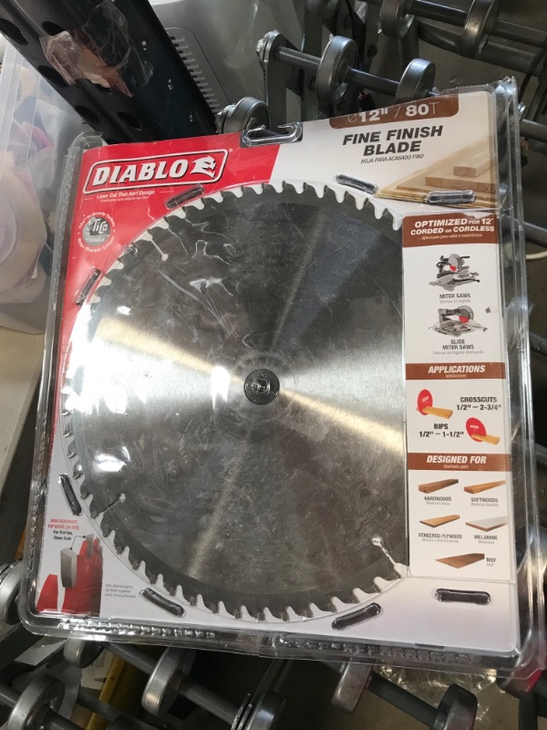 Photo 2 of DIABLO 12 in. x 80-Tooth Fine Finish Circular Saw Blade