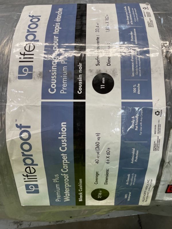 Photo 3 of 7/16 in. Thick Waterproof Premium Plus Carpet Cushion with Air Channels and Ultra-Fresh 360 sq ft.

Product Length (in.)
720 in
Product Thickness (in.)
0.433
Product Width (in.)
72
