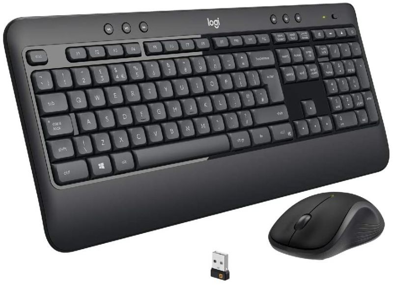 Photo 1 of MISSING PARTS//Logitech MK540 Advanced - Keyboard and mouse set - wireless - 2.4 GHz - UK English QWERTY
