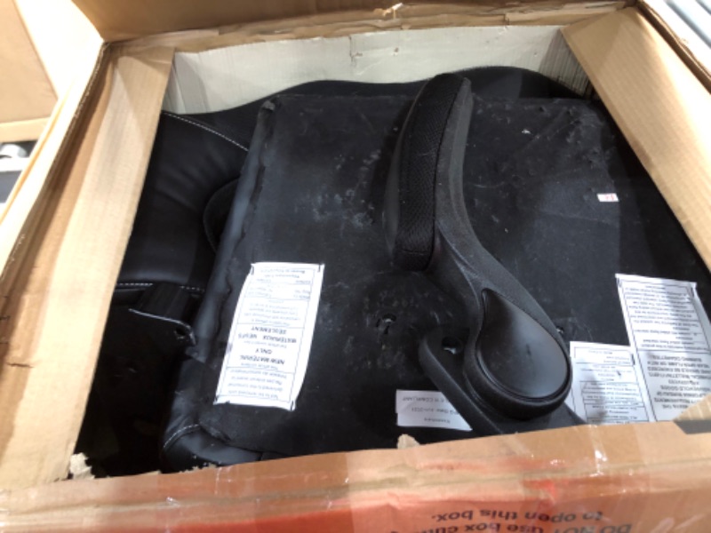 Photo 1 of Ofm Black High-Back Racing Style Bonded Leather Gaming Chair
parts only