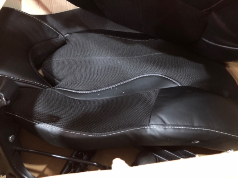Photo 1 of Ofm Black High-Back Racing Style Bonded Leather Gaming Chair
parts only