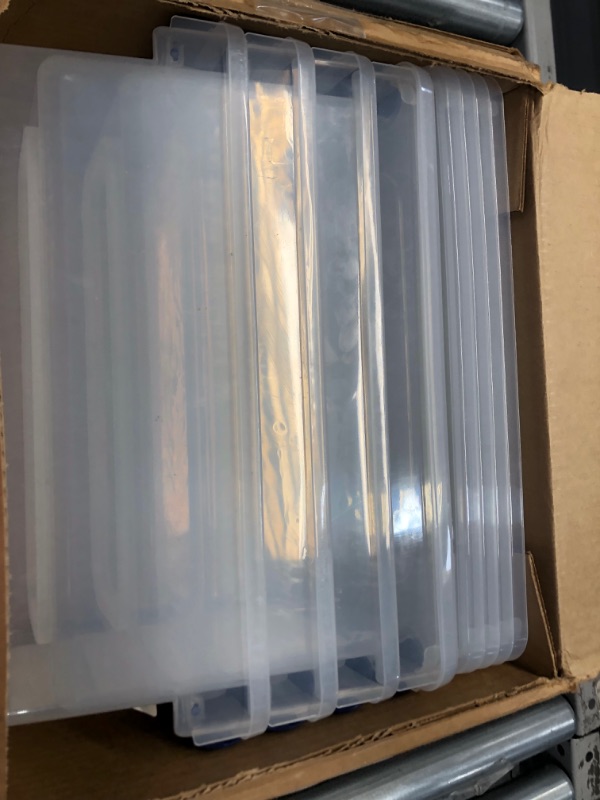Photo 1 of 5pk 7.5qt Modular Latching Clear Storage - Homz