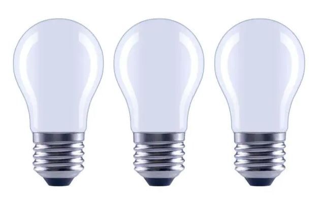 Photo 1 of 100-Watt Equivalent A15 Dimmable Appliance Fan Frosted Glass Filament LED Vintage Edison Light Bulb Soft White (3-Pack)