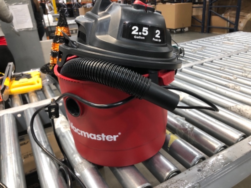 Photo 2 of Vacmaster Red Edition VOM205P 1101 Portable Wet Dry Shop Vacuum 2.5 Gallon 2 Peak HP 1-1/4 inch Hose