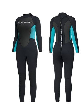Photo 1 of HISEA Wetsuit Neoprene Full Scuba Diving Suits Thermal Swimsuit Long Sleeve Back Zip for Water Sports