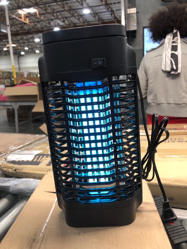 Photo 2 of Bug Zapper Indoor, 18W 4200V Electric Mosquito Zapper, Effective Insect Trap with UV Bulb, Portable Powered Zappers for Fruit Flies, Bees, Moths, Gnat - Hangable at Home, Kitchen