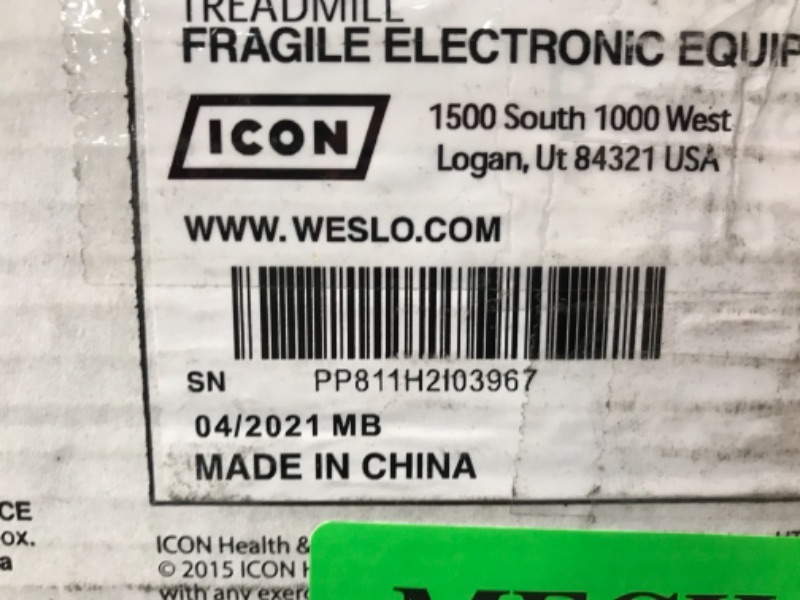 Photo 1 of ***PARTS ONLY***Weslo Cadence G 5.9i Cadence Folding Treadmill, Easy Assembly with Bluetooth, 30-Day iFIT Membership Included248.00
