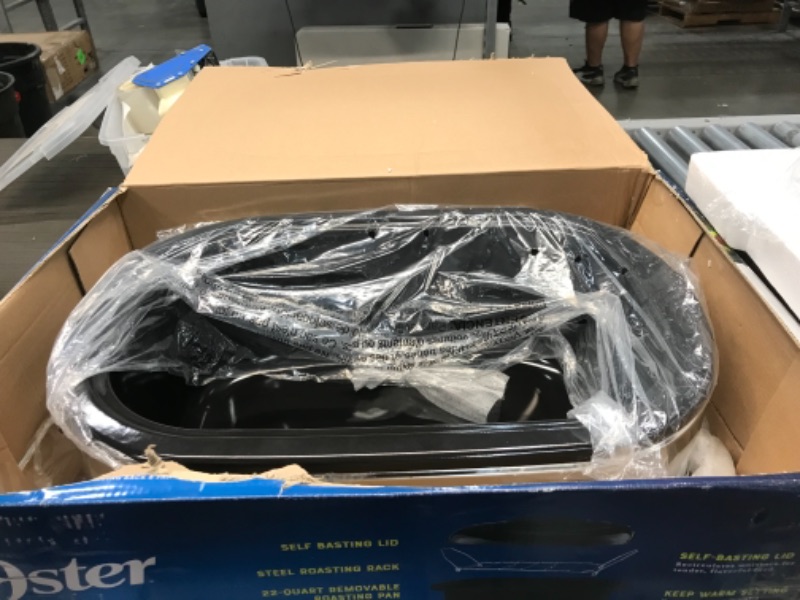 Photo 1 of Oster Roaster Oven with Self-Basting Lid | 22 Qt, Stainless Steel
