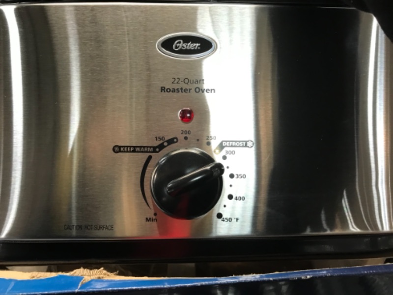 Photo 6 of Oster Roaster Oven with Self-Basting Lid | 22 Qt, Stainless Steel
