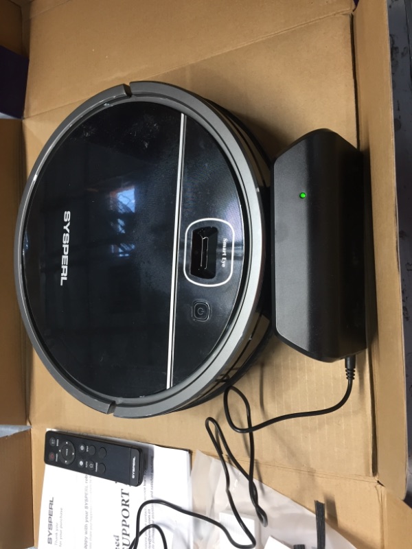 Photo 2 of Robot Vacuum Cleaner,SYSPERL V50 Robotic Vacuum Cleaner,Super-Thin,Quiet,Wi-Fi Connect,Voice Control .1800Pa Strong Suction,Good for Pet Hair,Hard Floors and Low Pile Carpet. (V30)
