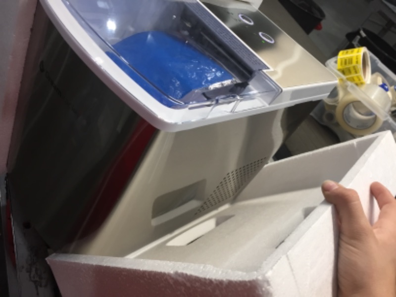Photo 3 of *NOT THE SAME COLOR AS STOCK PHOTO*
Dreamiracle Ice Maker Machine Countertop, 26 lbs in 24 Hours, Self-cleaning Ice Maker Countertop, 9 Cubes Ready in 8 Mins, Electric Ice Maker 
Stainless steel*