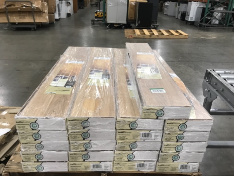Photo 1 of *21 Cases*
TrafficMaster Blairmore Hickory Natural 7 Mm Thick X 8.03 in. Wide X 47.64 in. Length 2-Strip Laminate Flooring (23.91 Sq. Ft./case), Medium