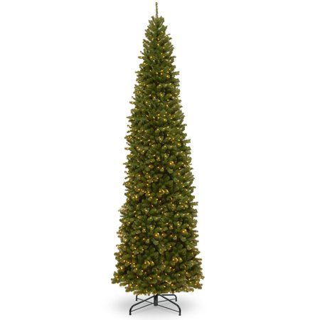 Photo 1 of *May need fuse replacement*
National Tree Company 12 Ft. North Valley Spruce Pencil Slim Tree with Clear Lights