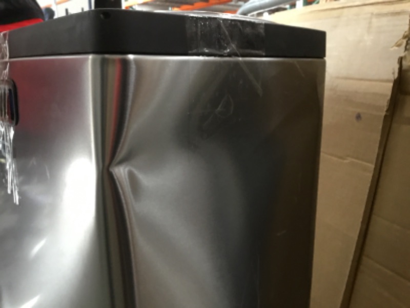 Photo 6 of ****NEEDS CLEAN AND HAS SOME DENT**** simplehuman 50 Liter / 13.2 Gallon Rectangular Kitchen Step Trash Can, Brushed Stainless Steel
