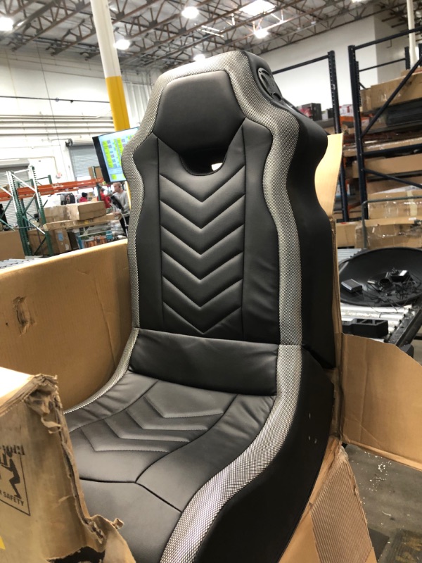 Photo 1 of **parts only** Black leather Rocker gaming chair
