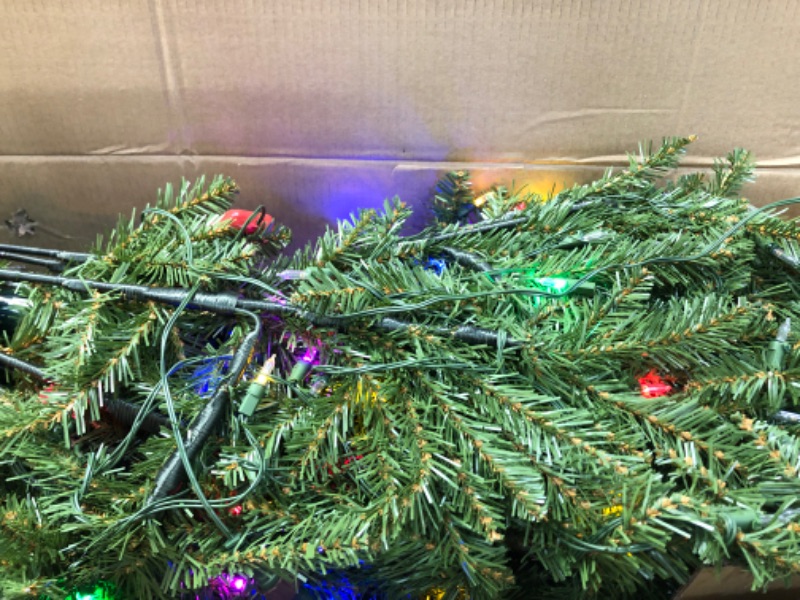 Photo 3 of 6.5-foot Fir Tree with Dual Color LED Lights
