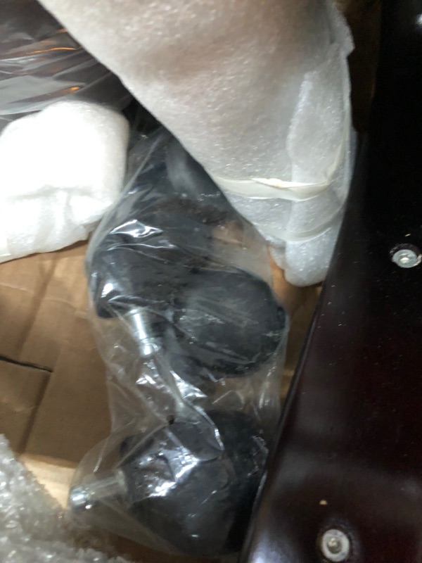 Photo 1 of Serta Executive Brown Bonded Leather Big and Tall Office Chair
