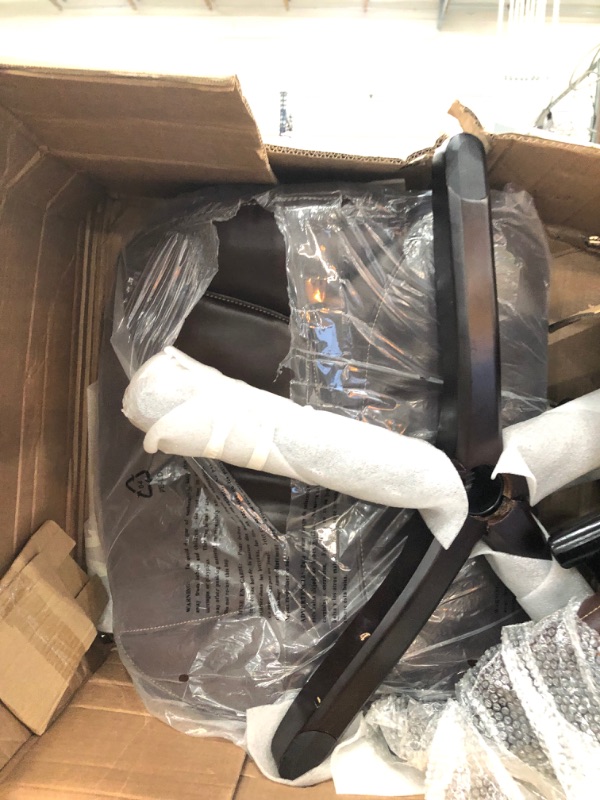 Photo 1 of Serta Executive Brown Bonded Leather Big and Tall Office Chair
