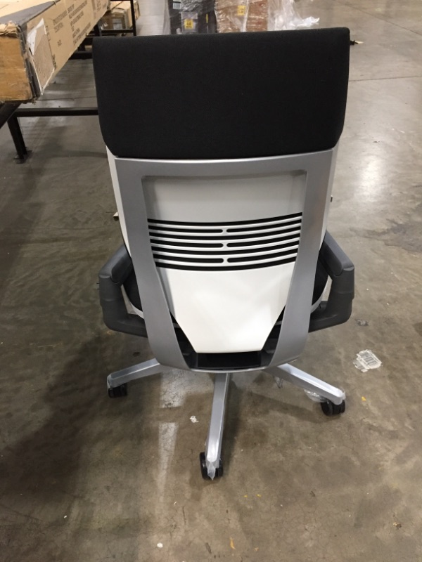 Photo 5 of Steelcase Gesture Office Chair - Cogent: Connect Licorice Fabric, Low Seat Height, Shell Back, Light on Light Frame, Polished Aluminum Base
