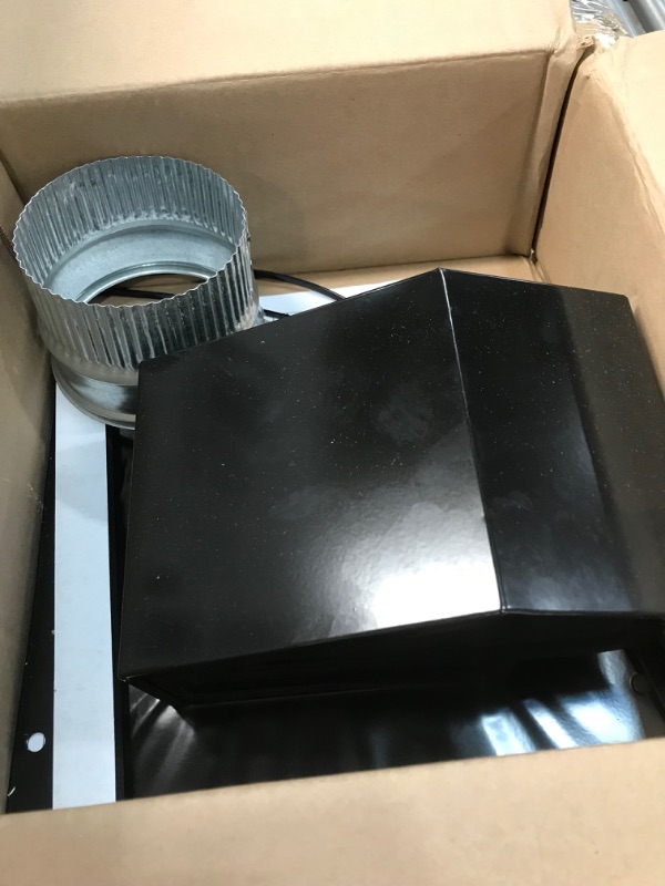 Photo 2 of 3 in. to 4 in. Roof Vent Kit for Round Duct Steel in Black