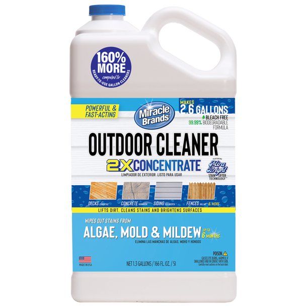 Photo 1 of 1.3 Gal Outdoor Cleaner Mold & Mildew Stain Remover 2 bottles