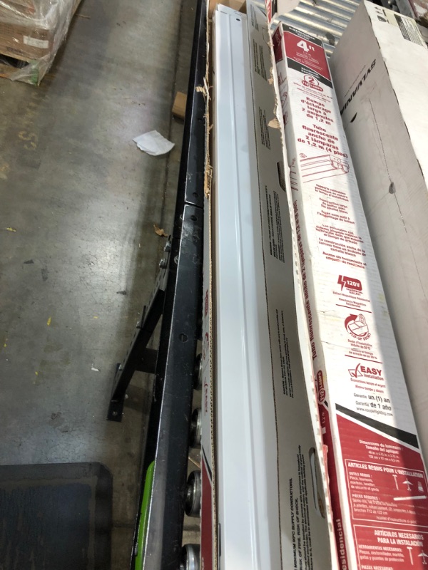 Photo 1 of 40-Watt 2-Light White 4 ft. Fluorescent Strip Light