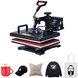 Photo 1 of TINGCOO 5 in 1 Heat Press Machine, 12 X 15 Inch Digital Multifunctional Sublimation Combo 360 Degree Swing Away Heat Transfer Machine