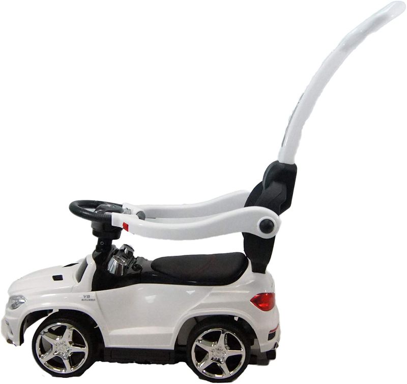 Photo 1 of ***PARTS ONLY*** Best Ride-On Cars Baby Toddler 4-in-1 Mercedes Push Car Stroller w/ Led Lights for Ages 1-3, White
