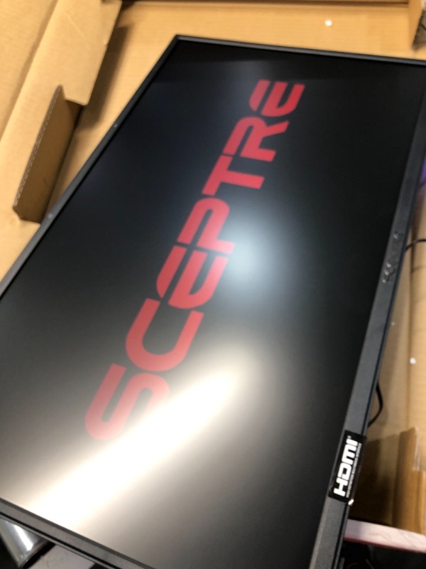 Photo 2 of Sceptre E275W-19203R 27" Ultra Thin 1080P LED Monitor 2X HDMI VGA Build-In Speakers, Metallic Black 2018
