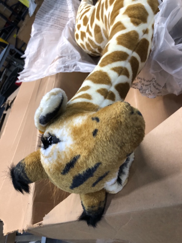 Photo 3 of Melissa & Doug Giant Giraffe - Lifelike Stuffed Animal (over 4 feet tall)
