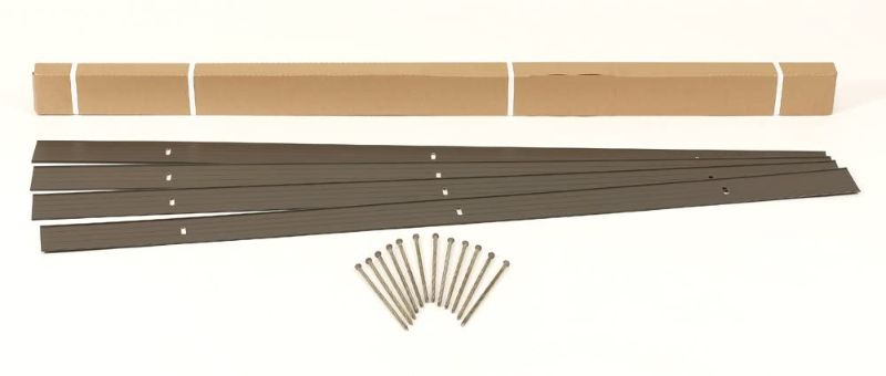 Photo 1 of  EasyFlex Aluminum Landscape Edging Project Kit, Will Not Rust Like Steel, Bronze (1806BZ-24C) 4 6FT PCS 