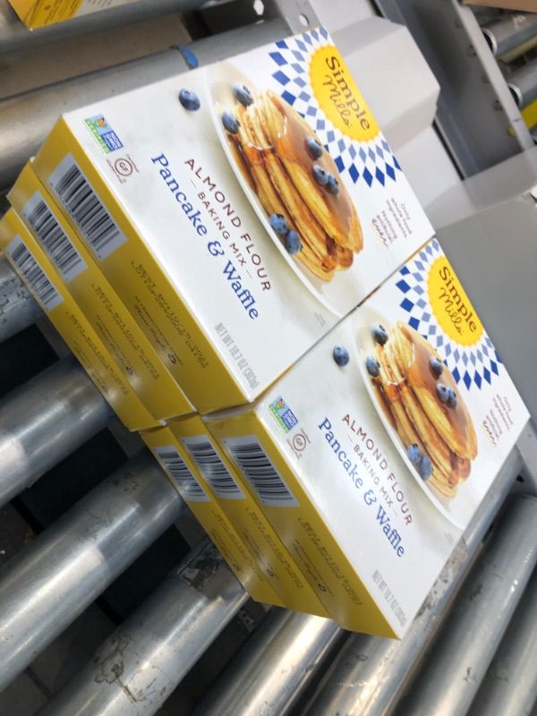 Photo 1 of Simple Mills Almond Flour Pancake Mix & Waffle Mix, Gluten Free, Good for Breakfast, Nutrient Dense, 10oz, 6 Count BEST BY 10 15 2021
