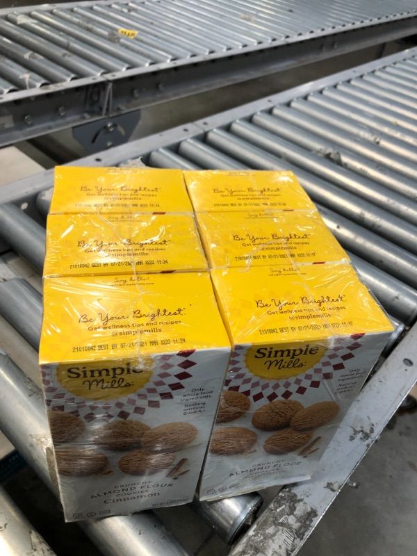 Photo 1 of Simple Mills Almond Flour Cinnamon Cookies, Gluten Free and Delicious Crunchy Cookies, Organic Coconut Oil, Good for Snacks, Made with whole foods, 6 Count BEST BY 7 21 2021