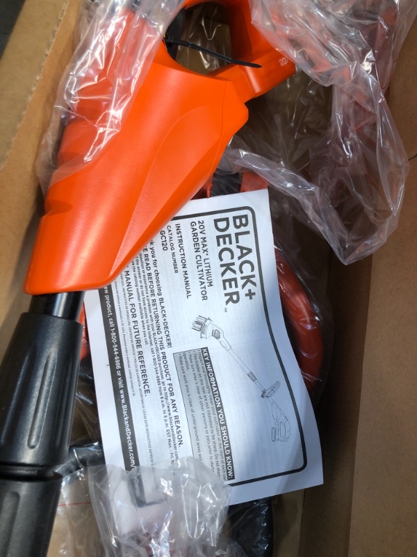 Photo 4 of BLACK+DECKER 20V MAX Tiller (LGC120)
