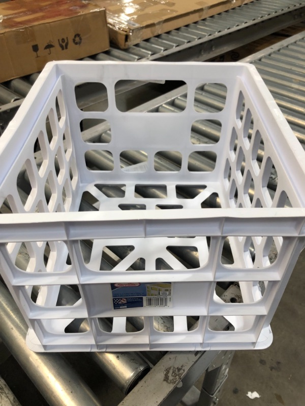 Photo 2 of Sterilite Crate, White