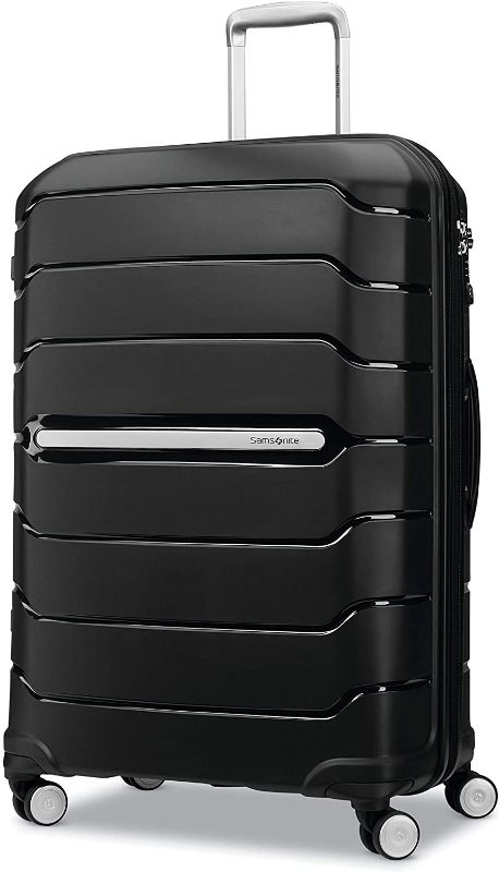 Photo 1 of Samsonite Freeform Hardside Expandable with Double Spinner Wheels, Black, Checked-Large 28-Inch
